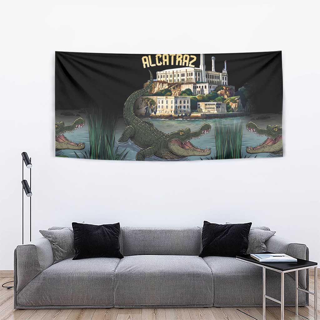 Everglades Alligator Alcatraz Florida Tapestry - Wonder Print Shop