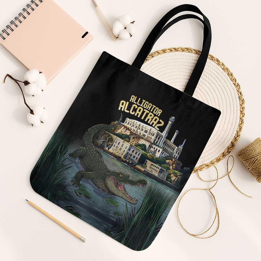 Everglades Alligator Alcatraz Florida Tote Bag - Wonder Print Shop