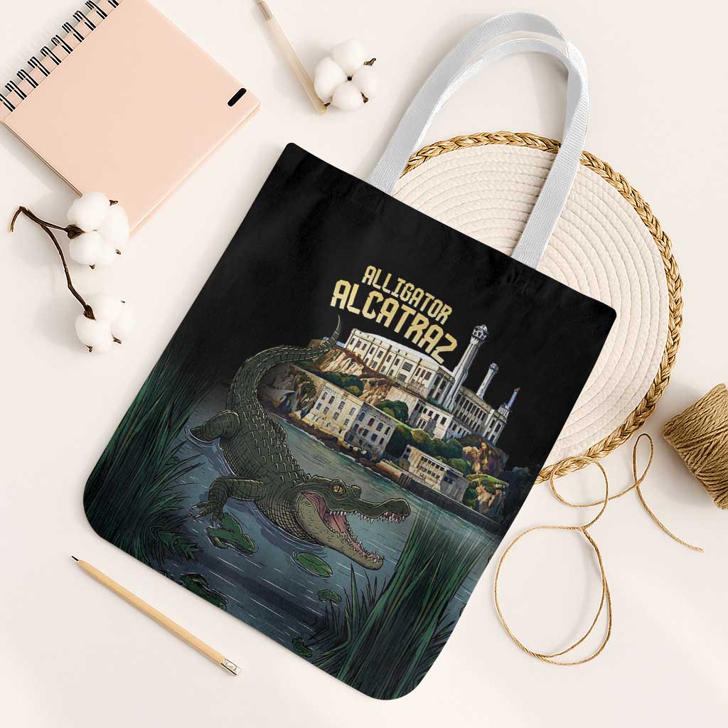 Everglades Alligator Alcatraz Florida Tote Bag - Wonder Print Shop