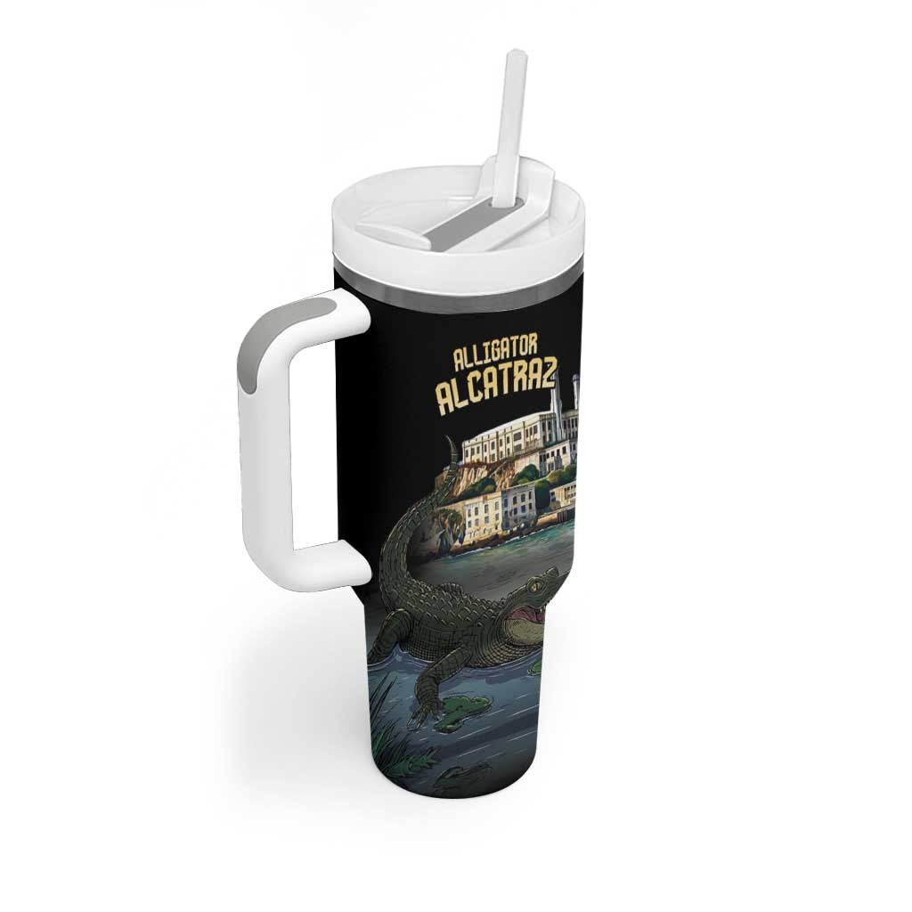 Everglades Alligator Alcatraz Florida Tumbler With Handle - Wonder Print Shop