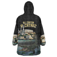 Everglades Alligator Alcatraz Florida Wearable Blanket Hoodie - Wonder Print Shop