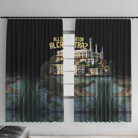 Everglades Alligator Alcatraz Florida Window Curtain - Wonder Print Shop