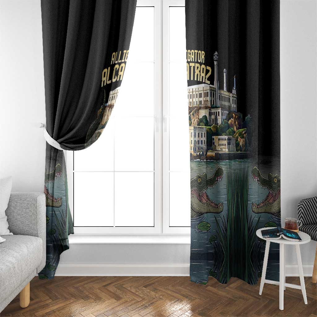 Everglades Alligator Alcatraz Florida Window Curtain - Wonder Print Shop