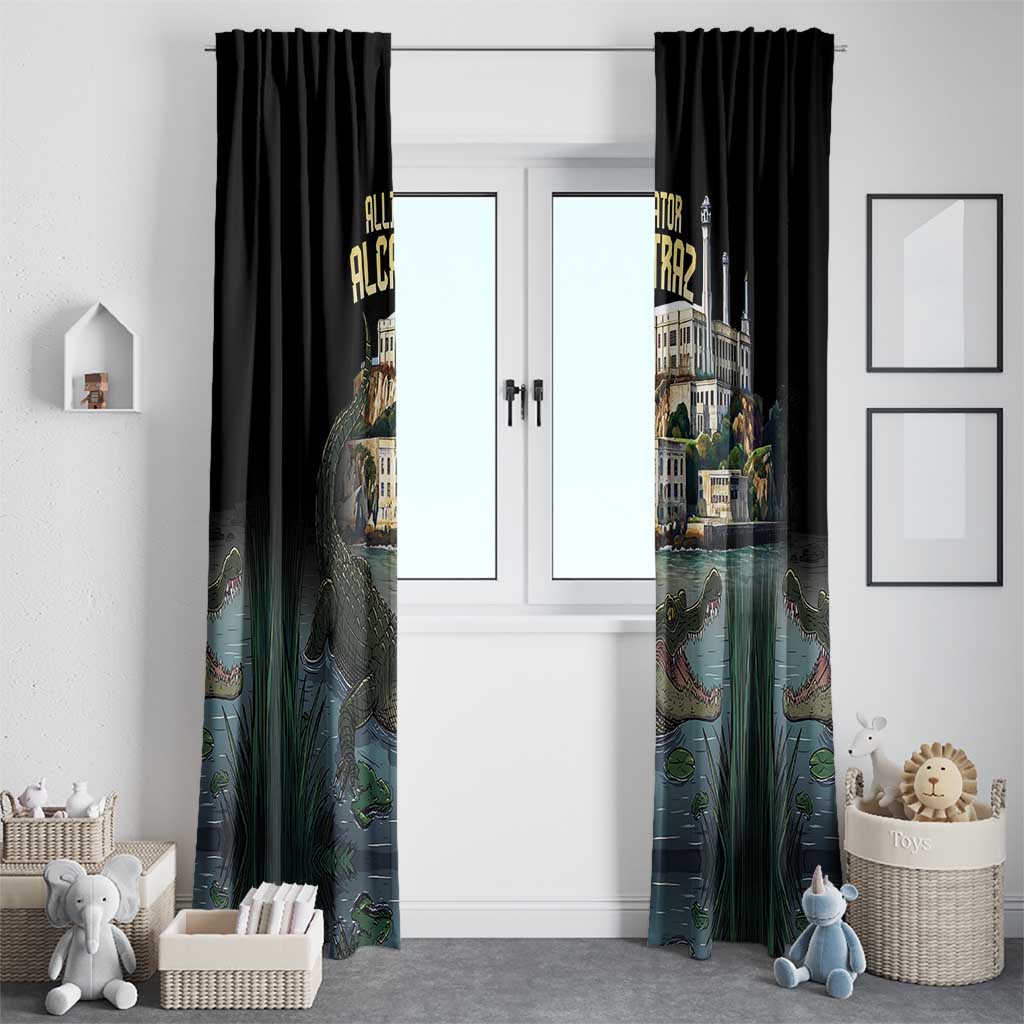 Everglades Alligator Alcatraz Florida Window Curtain - Wonder Print Shop