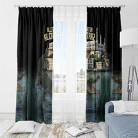Everglades Alligator Alcatraz Florida Window Curtain - Wonder Print Shop