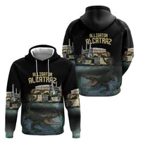 Everglades Alligator Alcatraz Florida Zip Hoodie - Wonder Print Shop