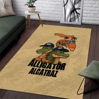 Alligator Alcatraz Prison Florida Everglades Area Rug - Wonder Print Shop