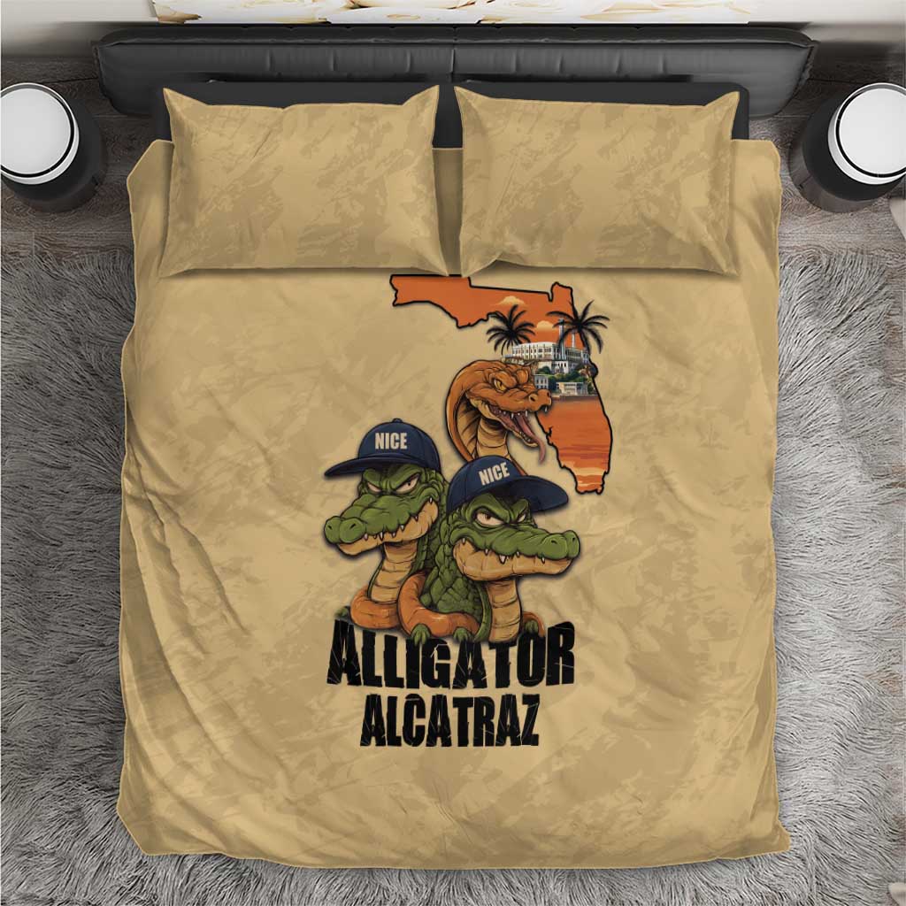 Alligator Alcatraz Prison Florida Everglades Bedding Set - Wonder Print Shop