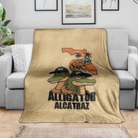 Alligator Alcatraz Prison Florida Everglades Blanket - Wonder Print Shop