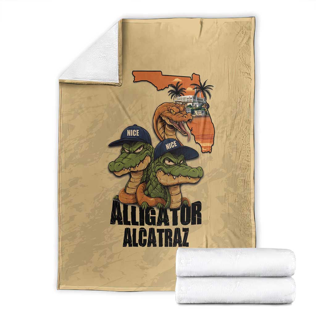 Alligator Alcatraz Prison Florida Everglades Blanket - Wonder Print Shop