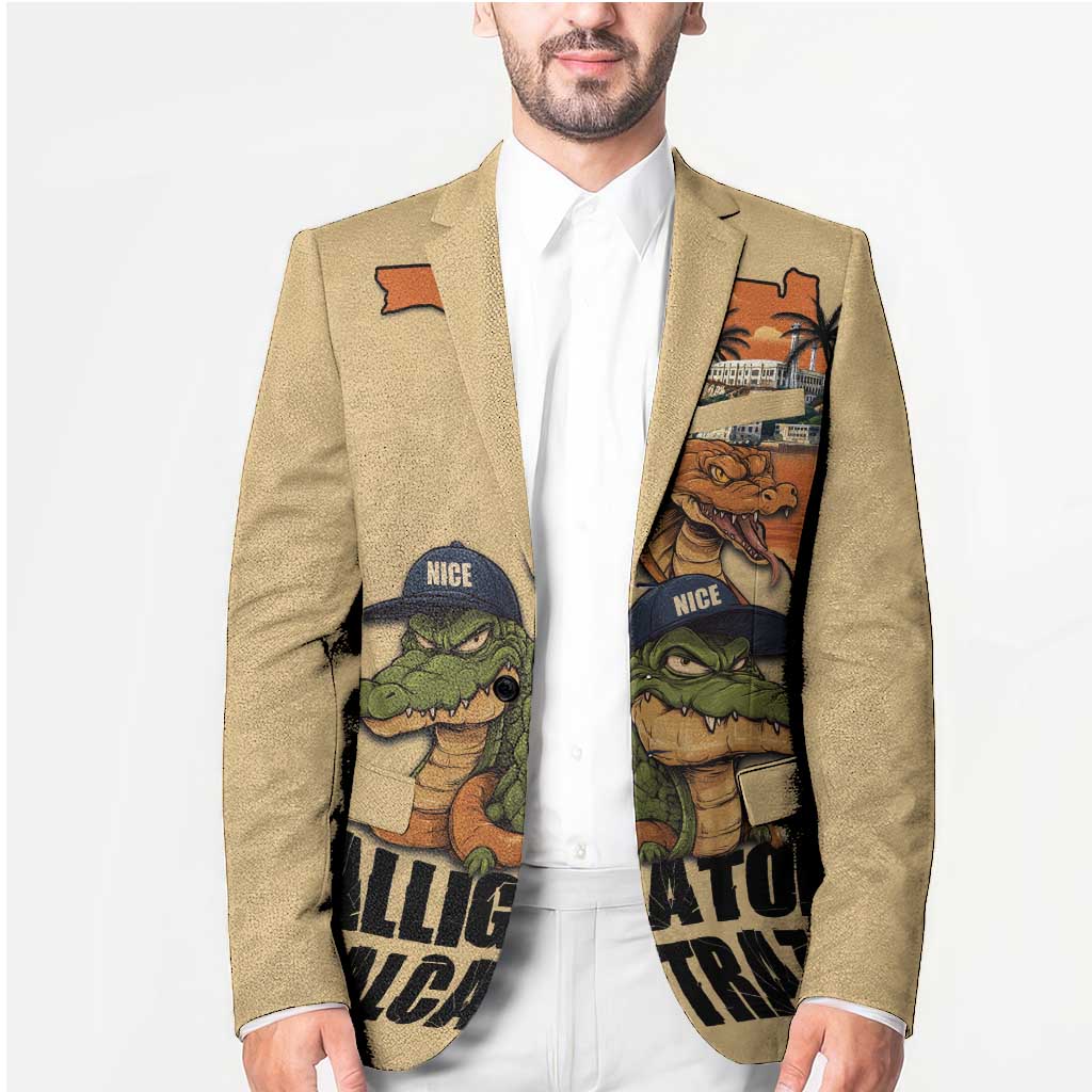 Alligator Alcatraz Prison Florida Everglades Blazer - Wonder Print Shop