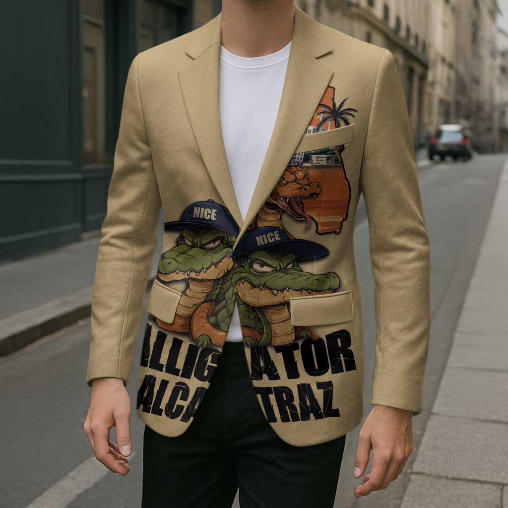Alligator Alcatraz Prison Florida Everglades Blazer - Wonder Print Shop