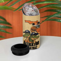 Alligator Alcatraz Prison Florida Everglades 4 in 1 Can Cooler Tumbler - Wonder Print Shop