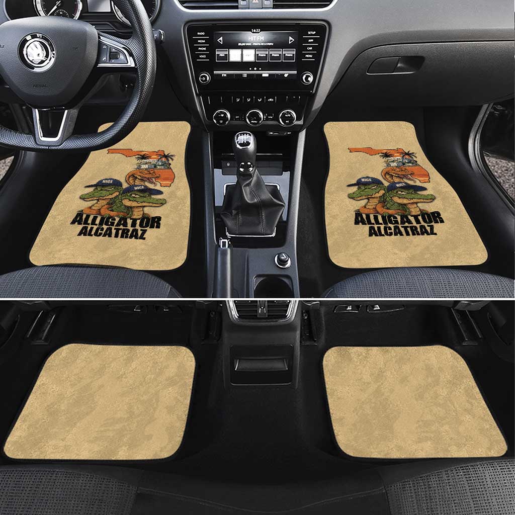 Alligator Alcatraz Prison Florida Everglades Car Mats - Wonder Print Shop