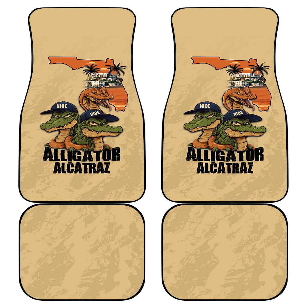 Alligator Alcatraz Prison Florida Everglades Car Mats - Wonder Print Shop
