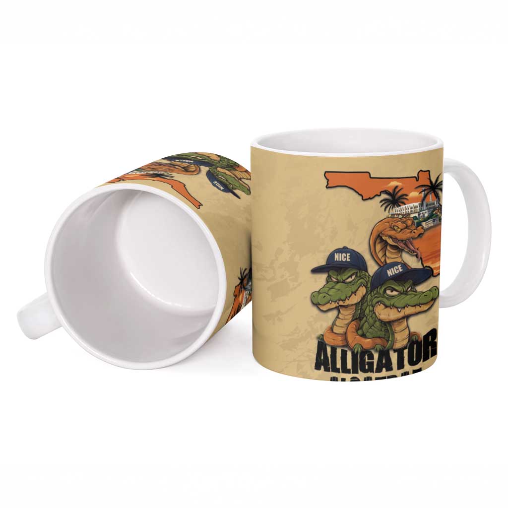 Alligator Alcatraz Prison Florida Everglades Ceramic Mug - Wonder Print Shop
