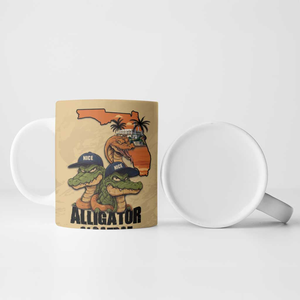 Alligator Alcatraz Prison Florida Everglades Ceramic Mug - Wonder Print Shop