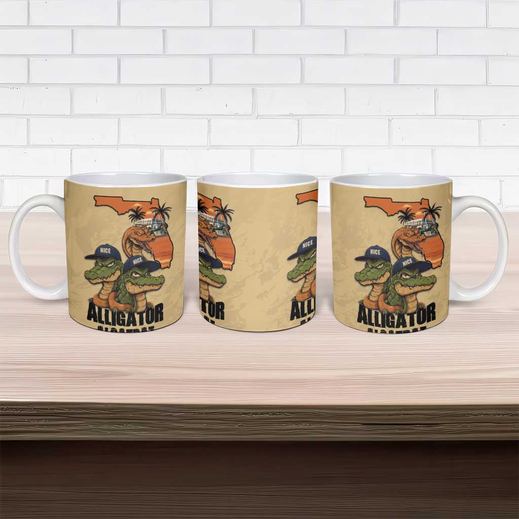 Alligator Alcatraz Prison Florida Everglades Ceramic Mug - Wonder Print Shop