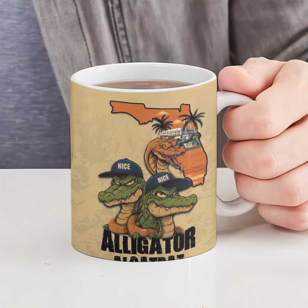 Alligator Alcatraz Prison Florida Everglades Ceramic Mug - Wonder Print Shop