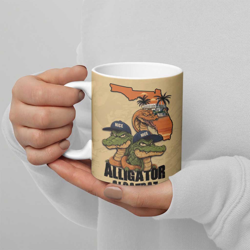 Alligator Alcatraz Prison Florida Everglades Ceramic Mug - Wonder Print Shop
