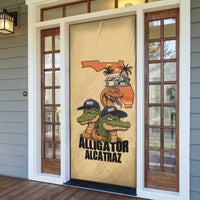 Alligator Alcatraz Prison Florida Everglades Door Cover - Wonder Print Shop