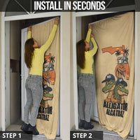 Alligator Alcatraz Prison Florida Everglades Door Cover - Wonder Print Shop