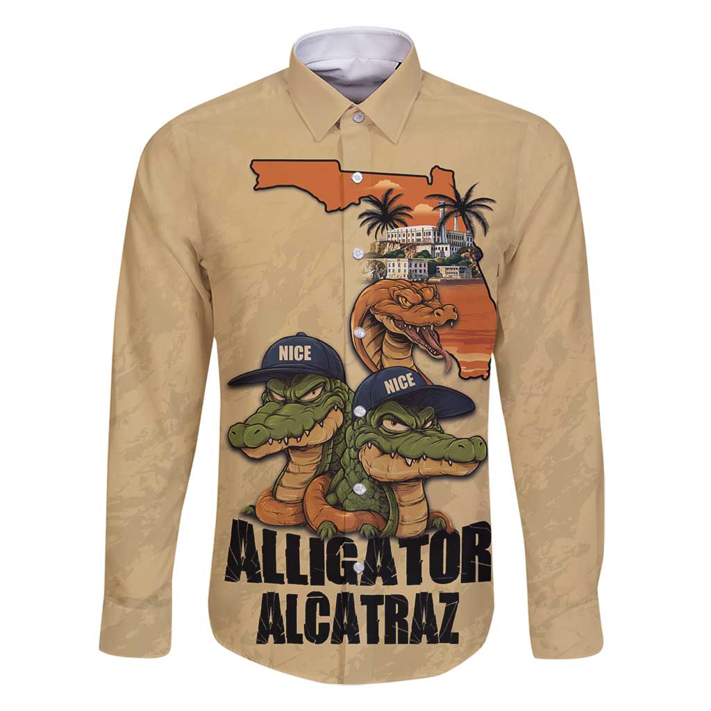 Alligator Alcatraz Prison Florida Everglades Family Matching Mermaid Dress and Hawaiian Shirt - Wonder Print Shop