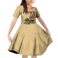 Alligator Alcatraz Prison Florida Everglades Family Matching Off Shoulder Short Dress and Hawaiian Shirt - Wonder Print Shop