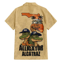 Alligator Alcatraz Prison Florida Everglades Family Matching Off Shoulder Short Dress and Hawaiian Shirt - Wonder Print Shop