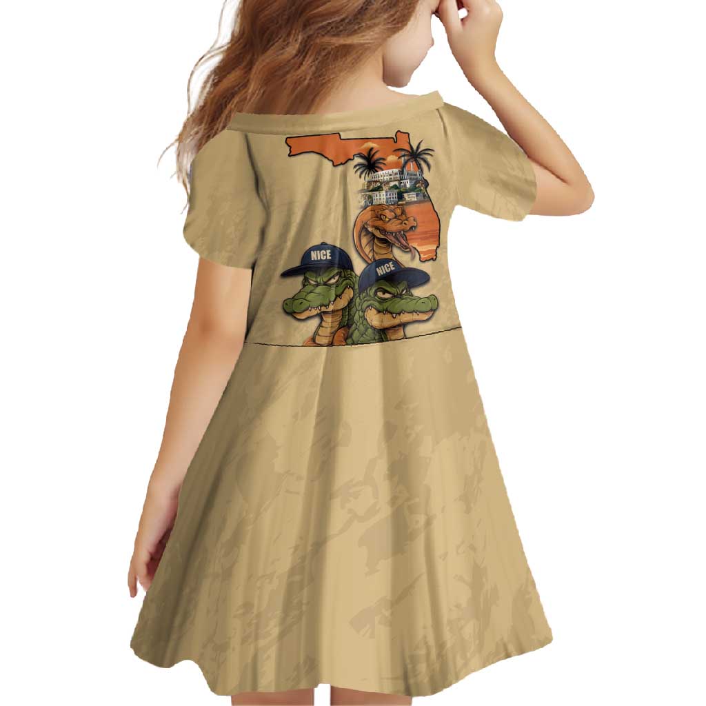 Alligator Alcatraz Prison Florida Everglades Family Matching Summer Maxi Dress and Hawaiian Shirt - Wonder Print Shop