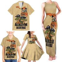Alligator Alcatraz Prison Florida Everglades Family Matching Tank Maxi Dress and Hawaiian Shirt - Wonder Print Shop