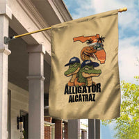 Alligator Alcatraz Prison Florida Everglades Garden Flag - Wonder Print Shop
