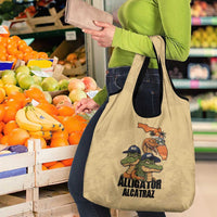 Alligator Alcatraz Prison Florida Everglades Grocery Bag - Wonder Print Shop
