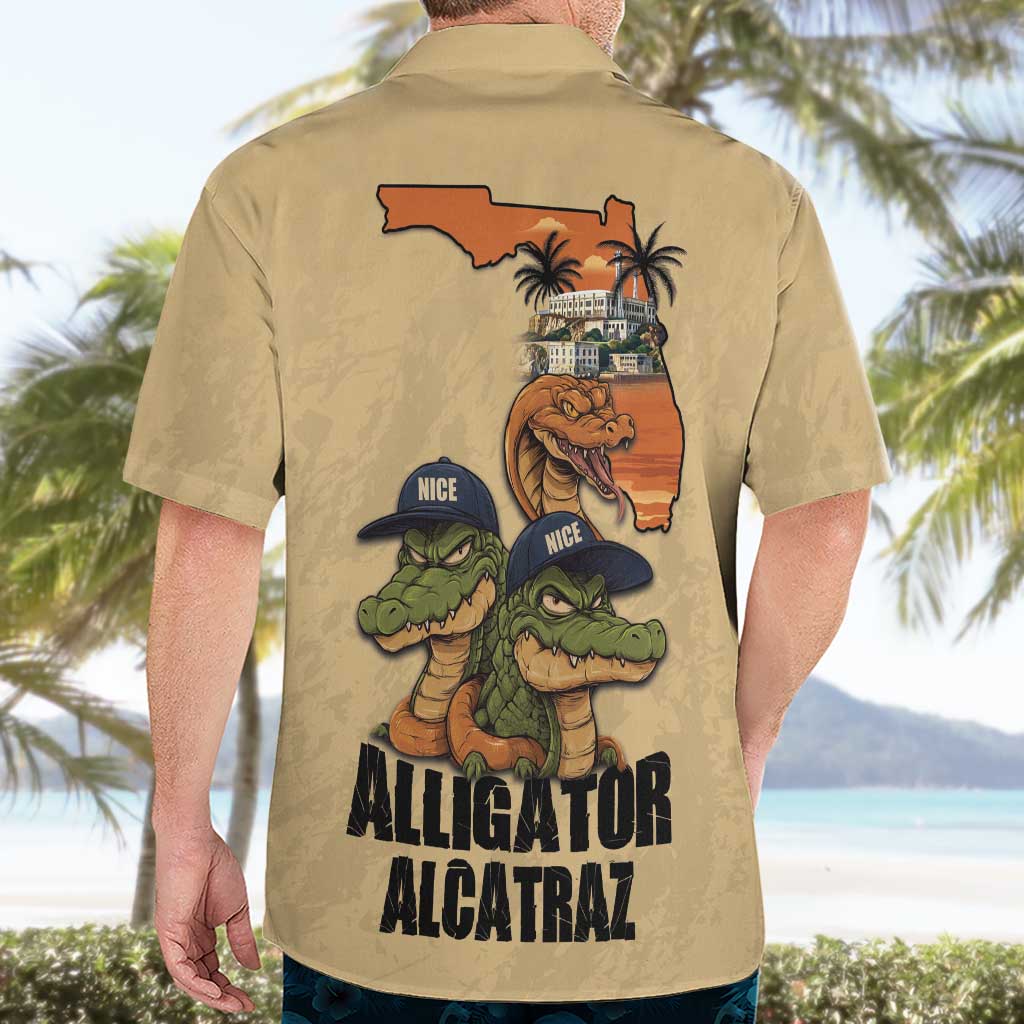 Alligator Alcatraz Prison Florida Everglades Hawaiian Shirt - Wonder Print Shop