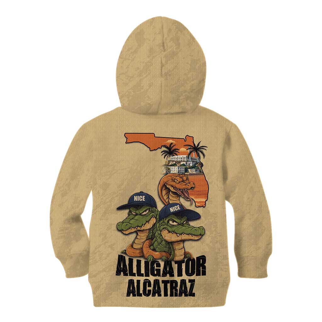 Alligator Alcatraz Prison Florida Everglades Kid Hoodie - Wonder Print Shop