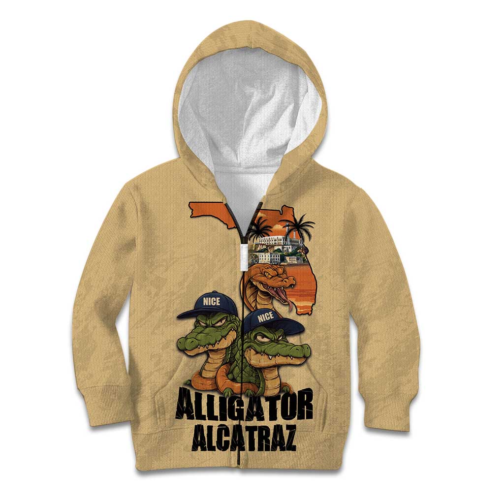 Alligator Alcatraz Prison Florida Everglades Kid Hoodie - Wonder Print Shop