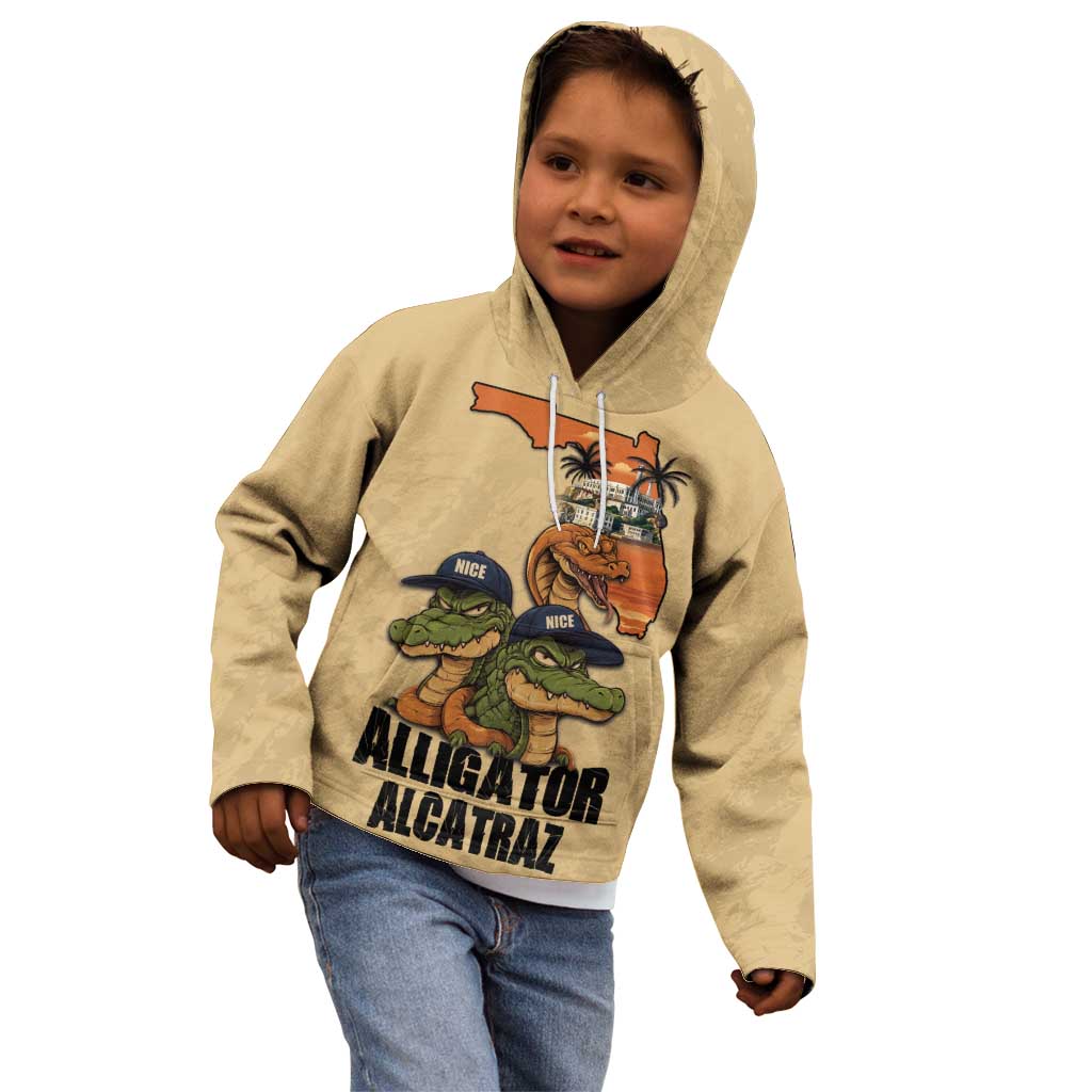 Alligator Alcatraz Prison Florida Everglades Kid Hoodie - Wonder Print Shop