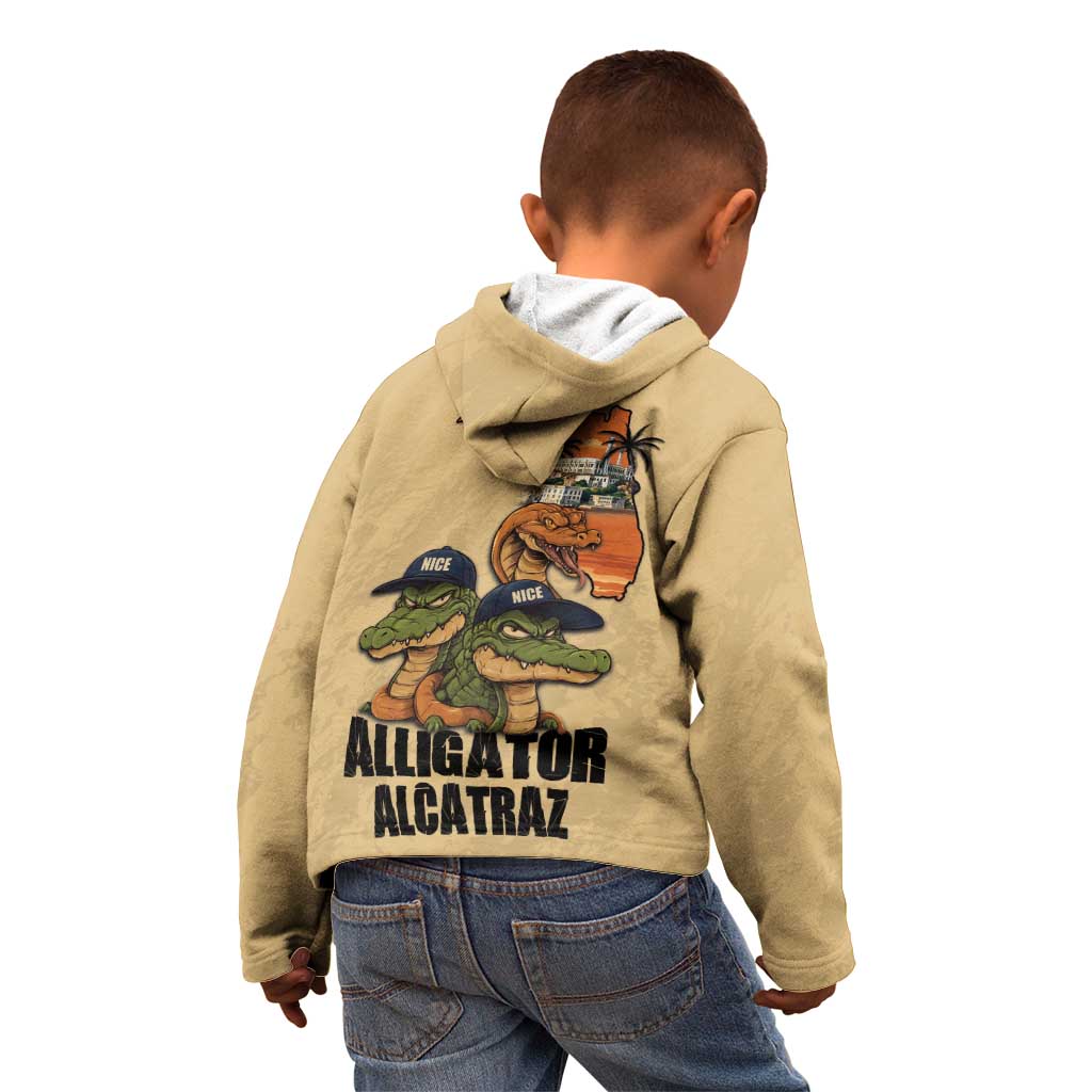 Alligator Alcatraz Prison Florida Everglades Kid Hoodie - Wonder Print Shop