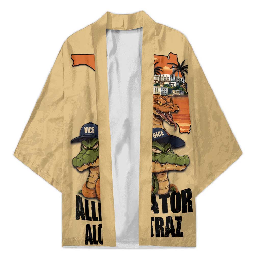 Alligator Alcatraz Prison Florida Everglades Kimono - Wonder Print Shop