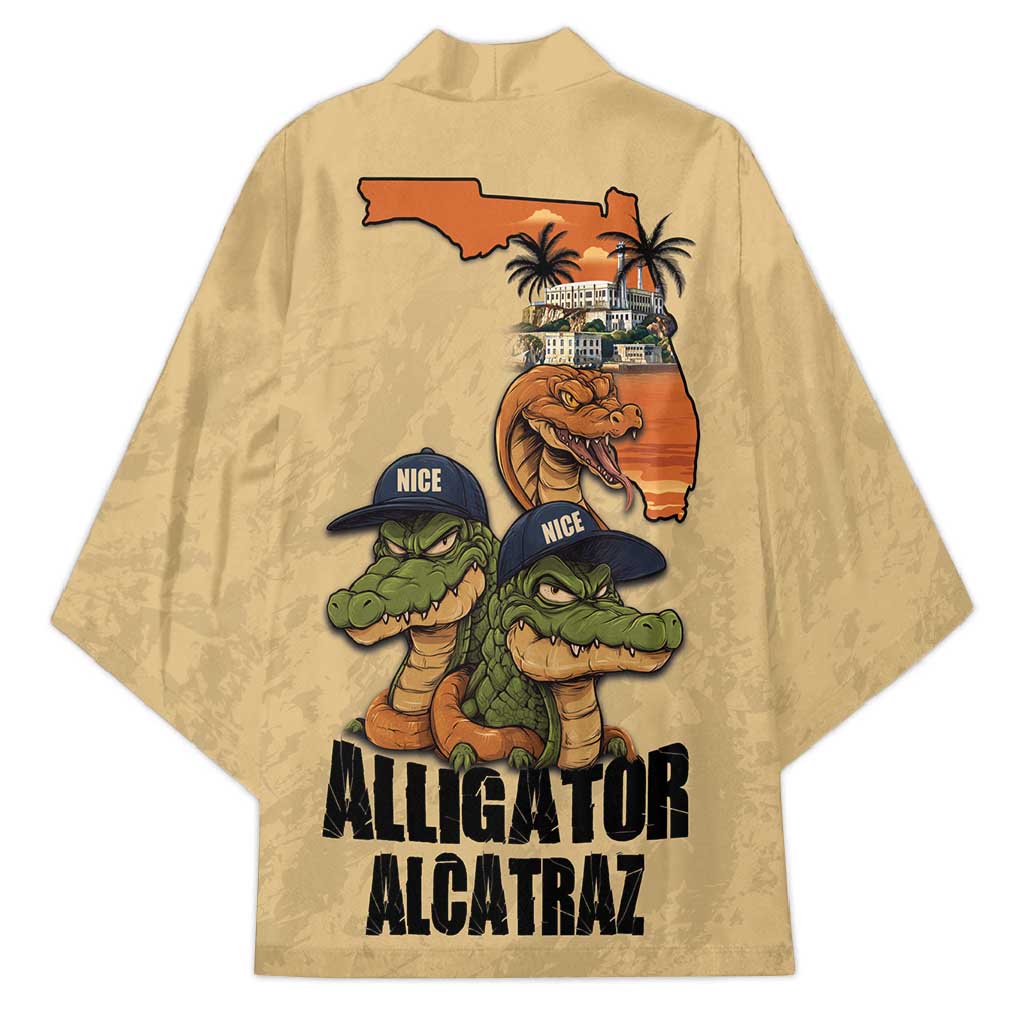 Alligator Alcatraz Prison Florida Everglades Kimono - Wonder Print Shop