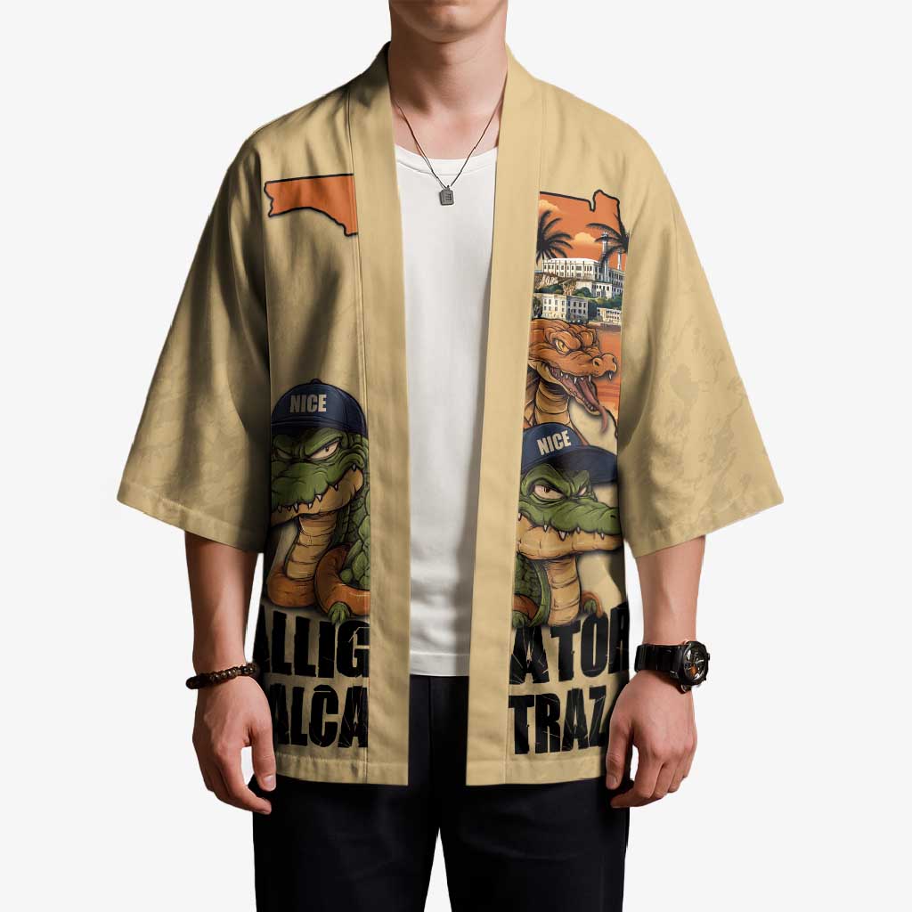 Alligator Alcatraz Prison Florida Everglades Kimono - Wonder Print Shop