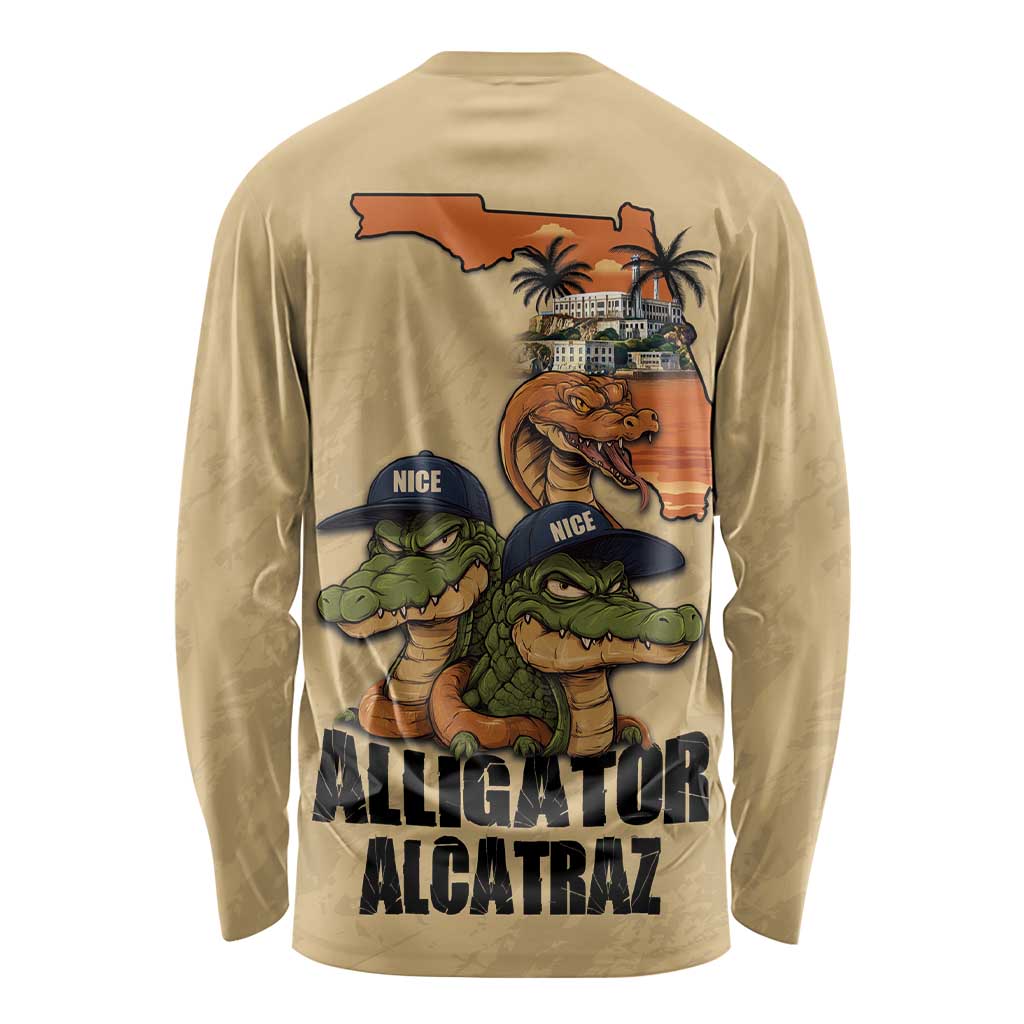 Alligator Alcatraz Prison Florida Everglades Long Sleeve Shirt - Wonder Print Shop