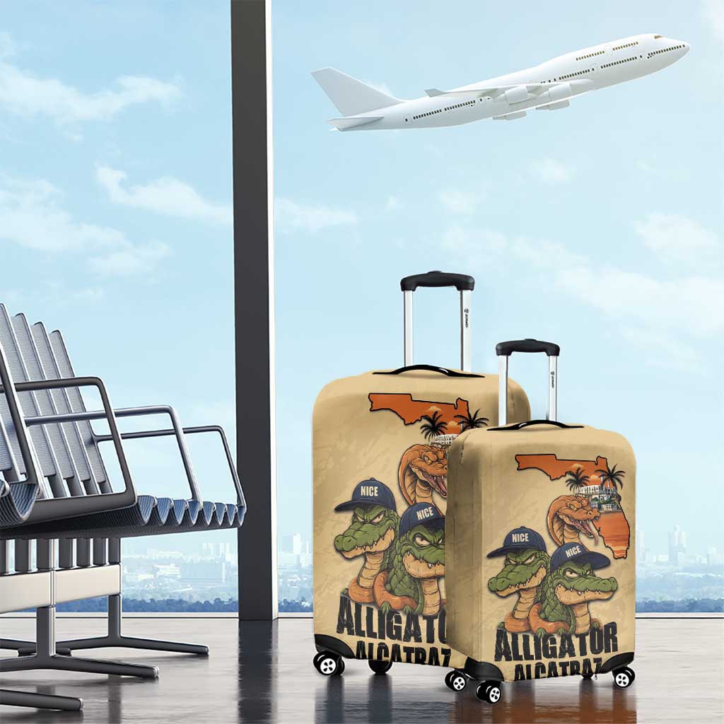 Alligator Alcatraz Prison Florida Everglades Luggage Cover - Wonder Print Shop