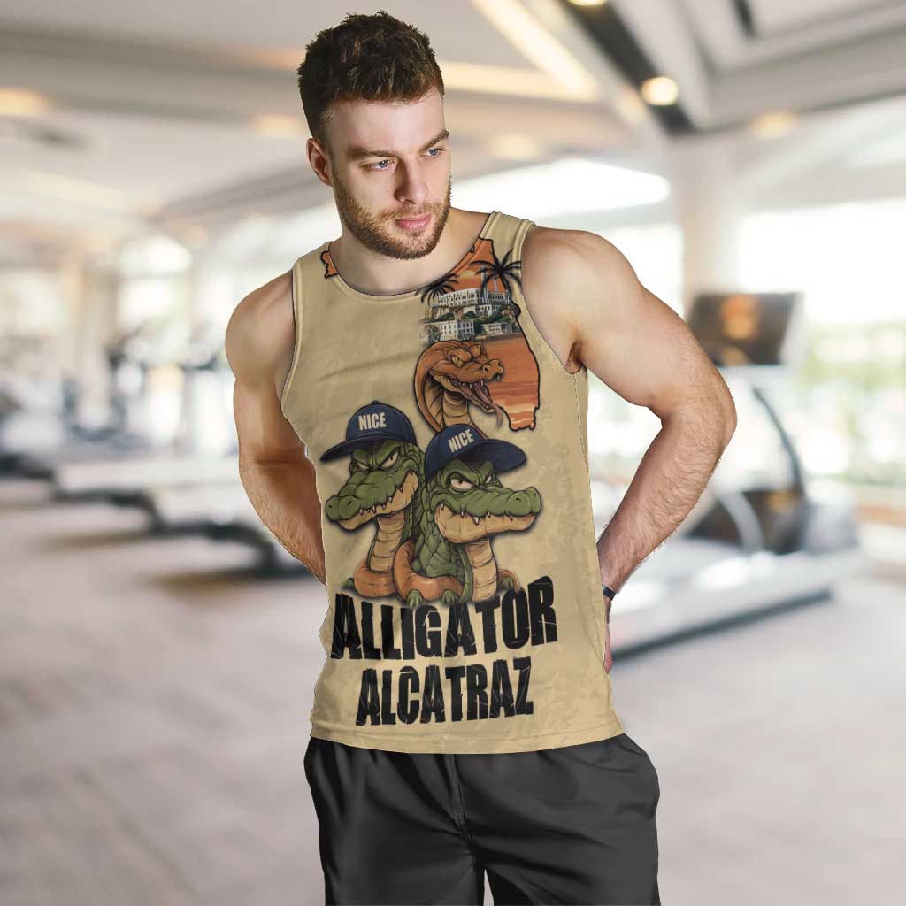 Alligator Alcatraz Prison Florida Everglades Men Tank Top - Wonder Print Shop