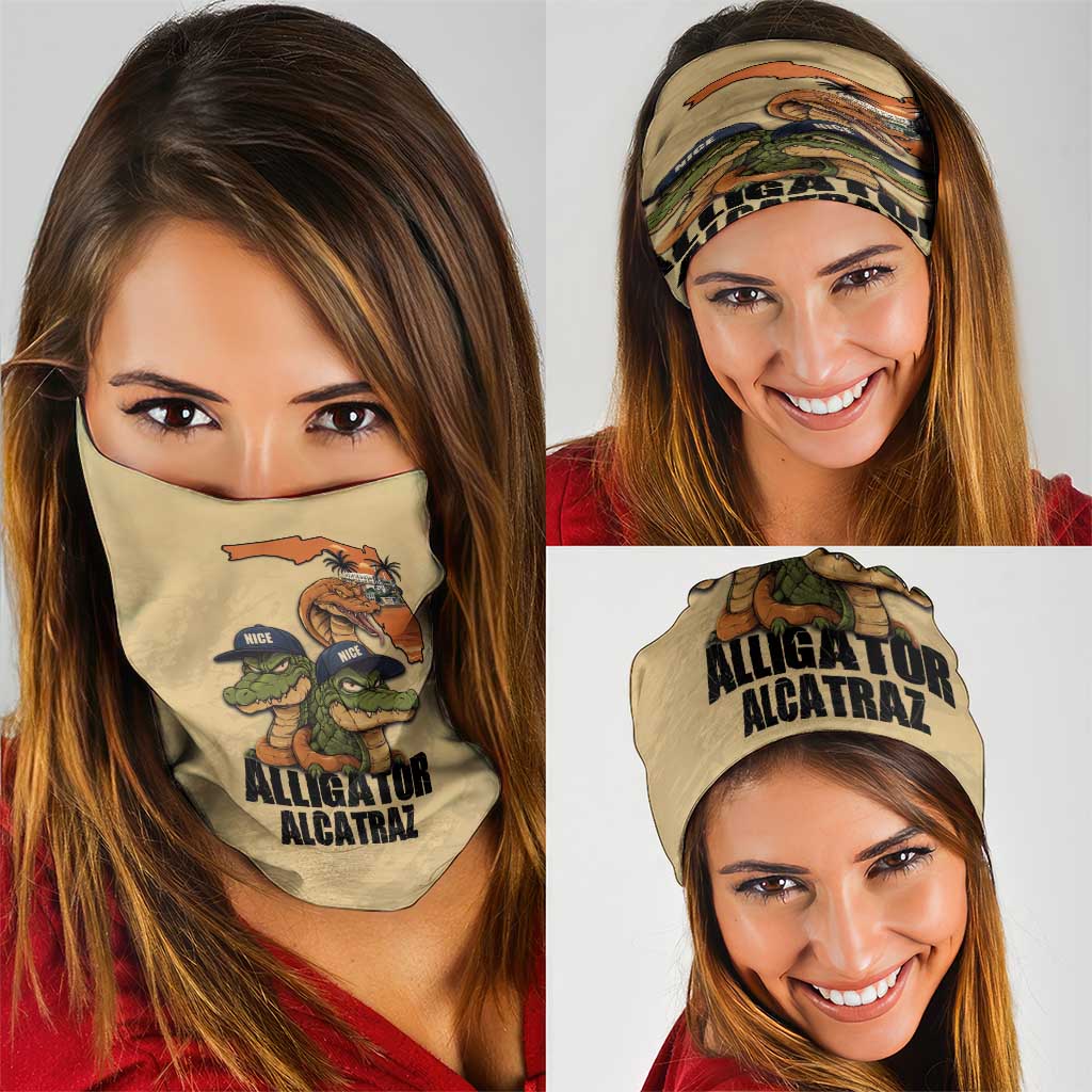 Alligator Alcatraz Prison Florida Everglades Neck Gaiter - Wonder Print Shop