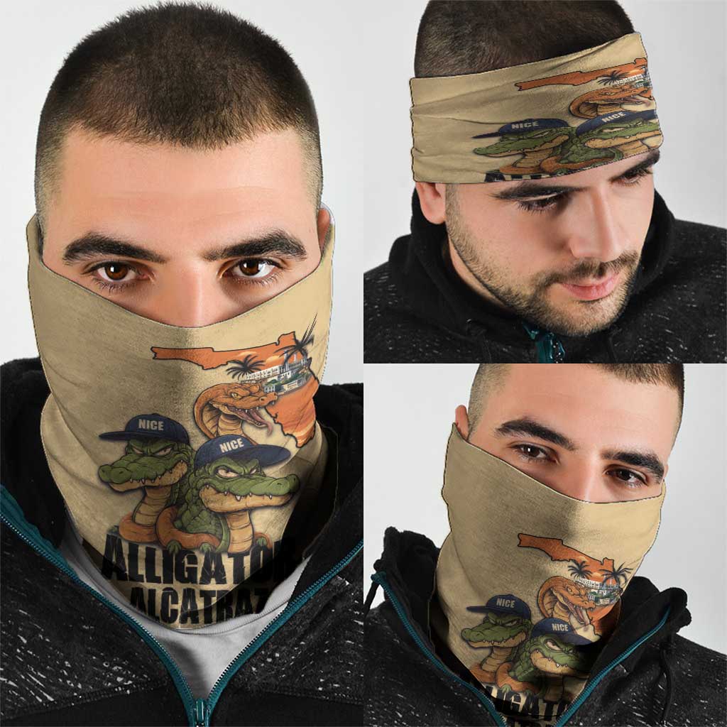 Alligator Alcatraz Prison Florida Everglades Neck Gaiter - Wonder Print Shop