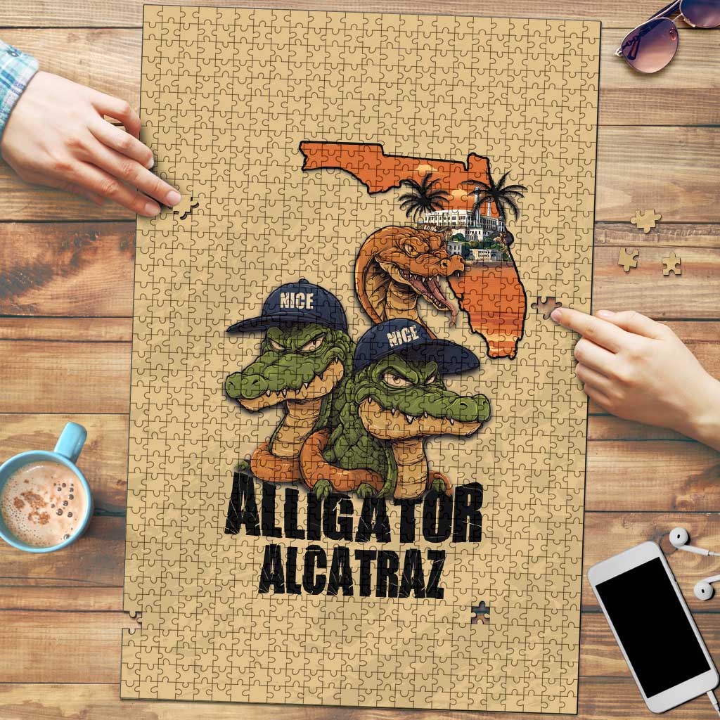 Alligator Alcatraz Prison Florida Everglades Puzzle - Wonder Print Shop
