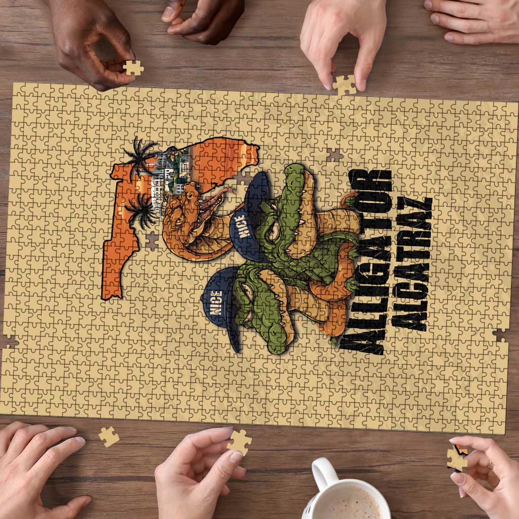 Alligator Alcatraz Prison Florida Everglades Puzzle - Wonder Print Shop