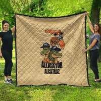 Alligator Alcatraz Prison Florida Everglades Quilt - Wonder Print Shop