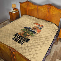 Alligator Alcatraz Prison Florida Everglades Quilt - Wonder Print Shop